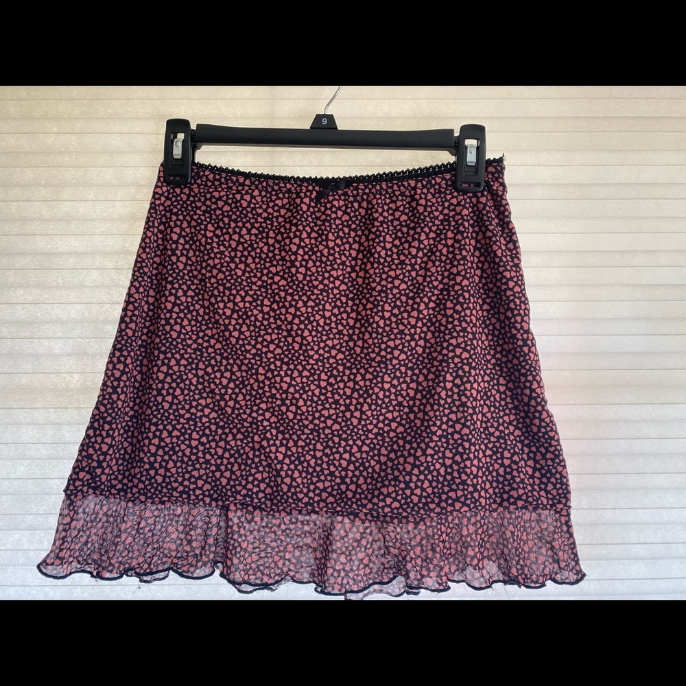 Lottie Moss skirt with hearts